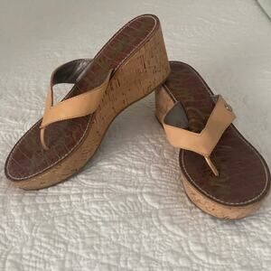 Sam Edelman Cork Wedge Sandals